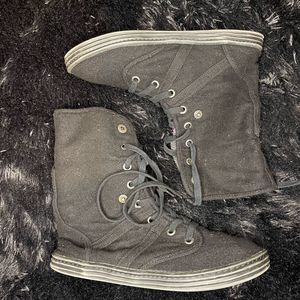 Blowfish Tall High-Top Canvas Sneakers